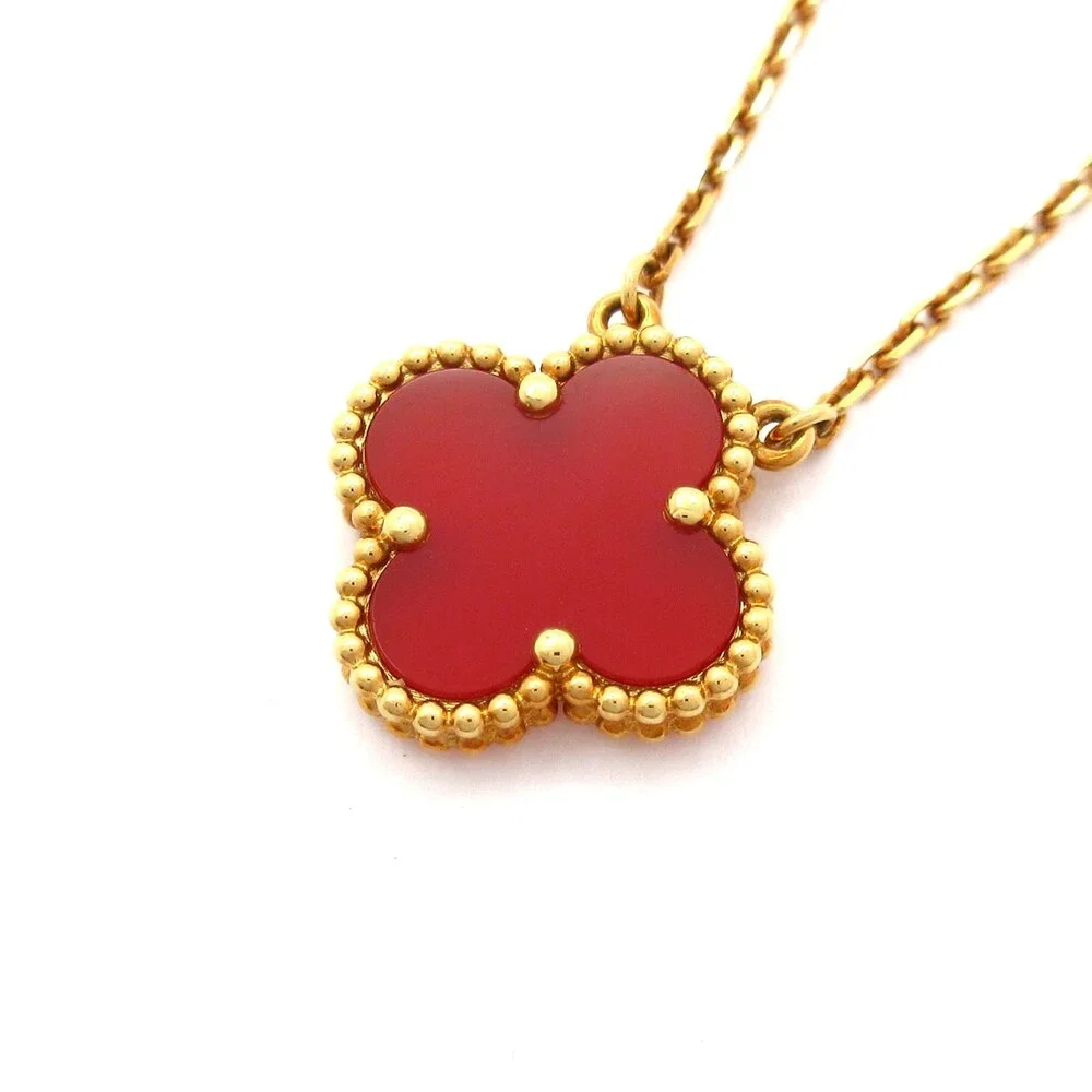 Van Cleef & Arpels Vintage Alhambra Necklace VCARD38500 18K Yellow Gold - Picture 3 of 6